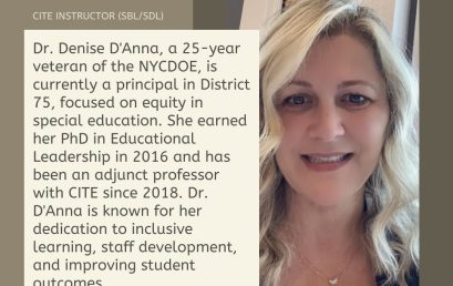 Meet our Instructors: Dr. Denise D’Anna