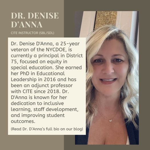 Meet our Instructors: Dr. Denise D’Anna