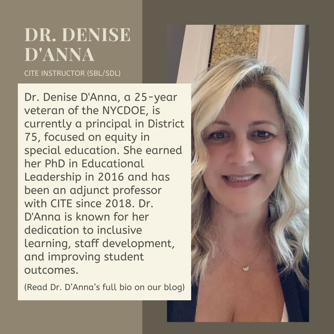 Meet our Instructors: Dr. Denise D’Anna