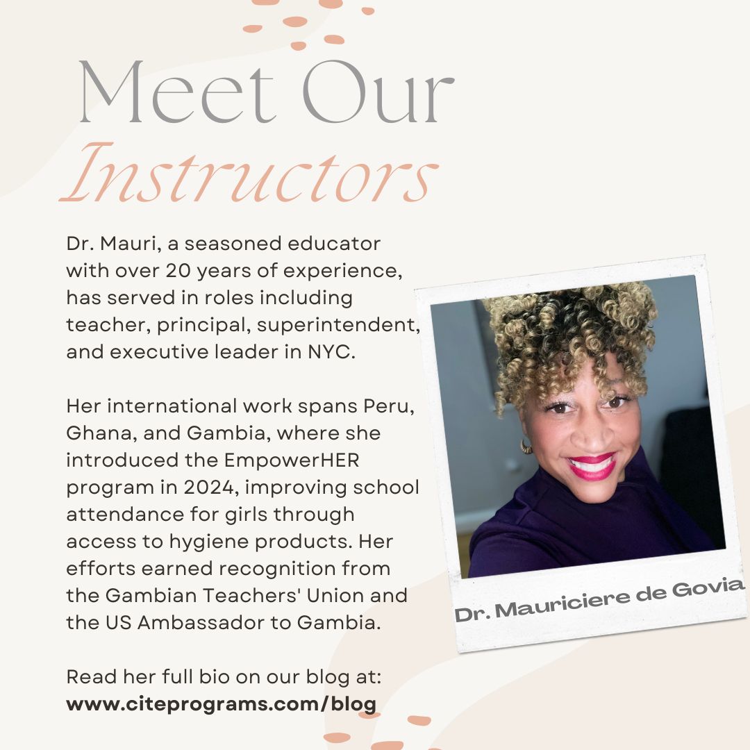 Meet our Instructors: Dr. Mauriciere de Govia